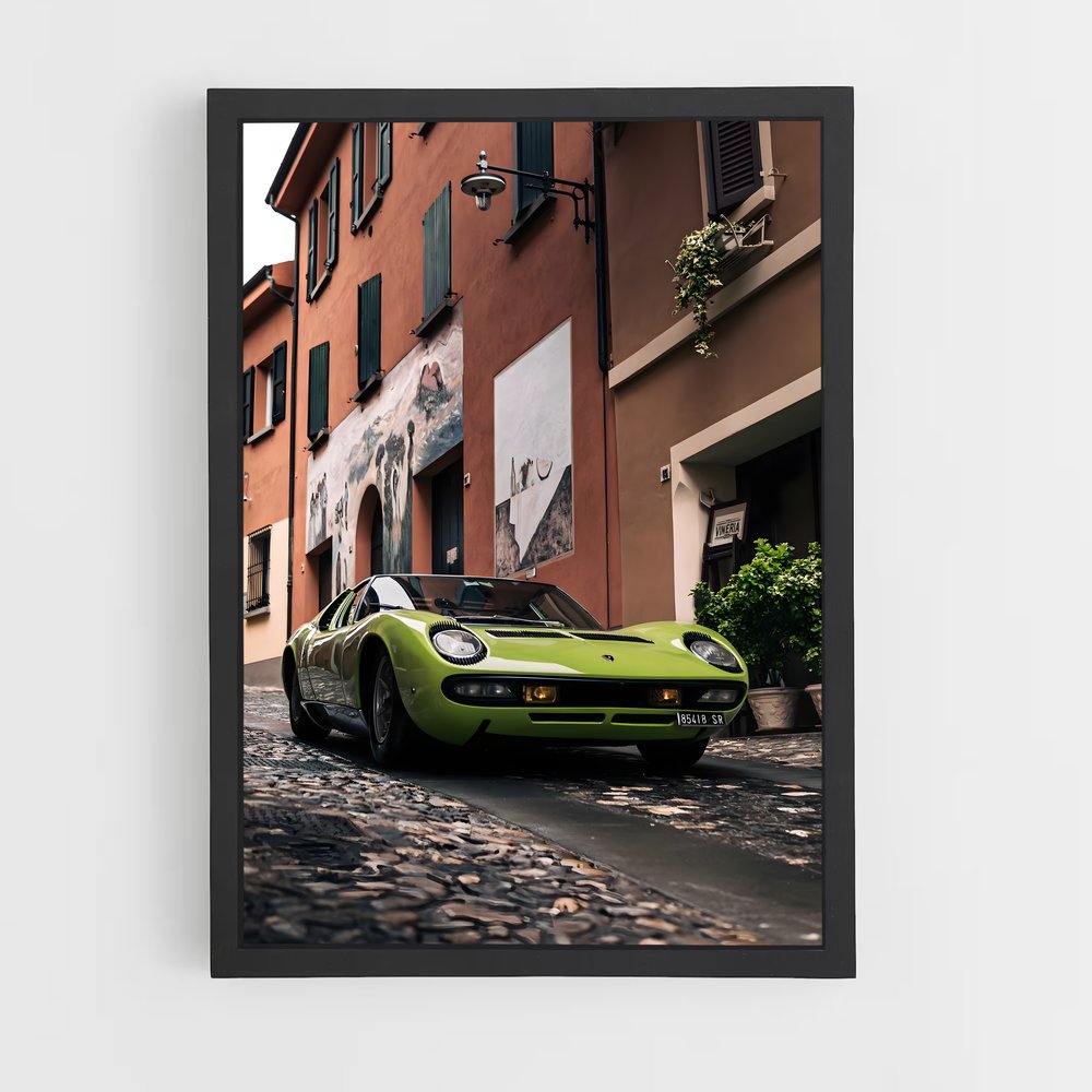 Poster Miura en Fête – affiche Lamborghini (vue 2)